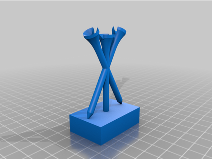 Poker Chip Tee Stand marxus3d 3d print model - Mito3D