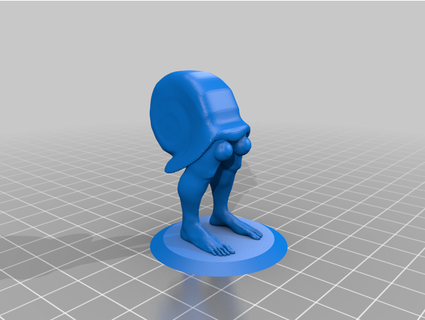 omanyte piedi In Fudnuck 3d print model - Mito3D