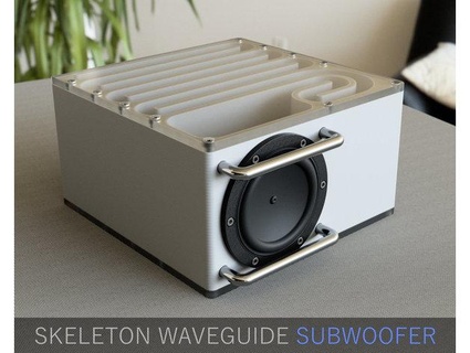 skeleton waveguide subwoofer speaker - inc fusion 360 archive zx82net 3d print model - Mito3D