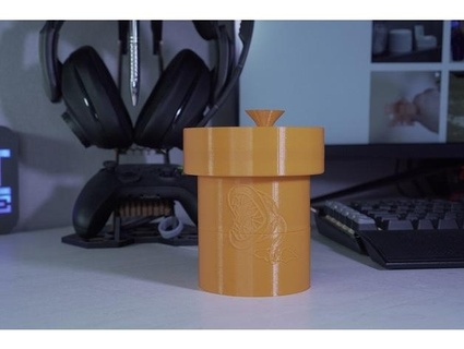 mario self watering pot printcore 3d print model - Mito3D