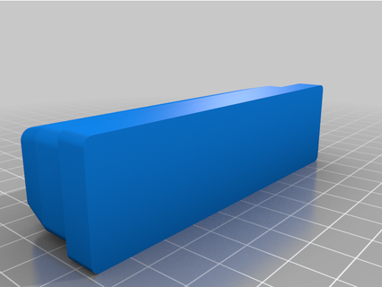 remolque aluminio rectangular tablón final gorra 100x30 xxl2damax 3d print model - Mito3D