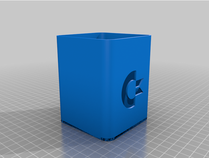 desk organizer commodore logo struna 3d print model - Mito3D
