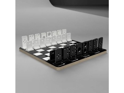moderno ajedrez conjunto generalandgeneral 3d print model - Mito3D