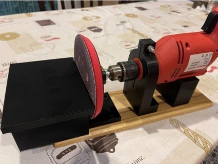 drill clamp sanding table attachment sapperken 3d print model - Mito3D