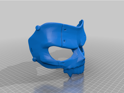 persona 5 inspirado crânio mascarar bolinha peixe 3d print model - Mito3D