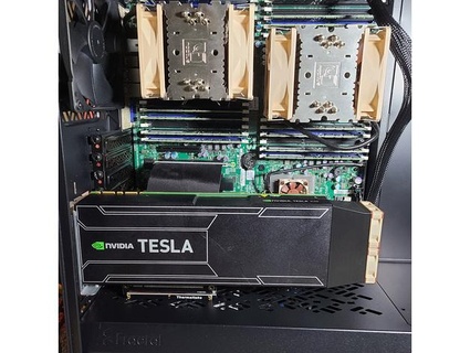 nvidia Tesla k10 k20 k20m soğutma hayran kanal utanmazlar 3d print model - Mito3D