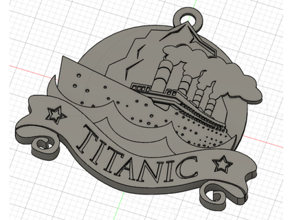titanic magnet kechain deltagamma 3d print model - Mito3D
