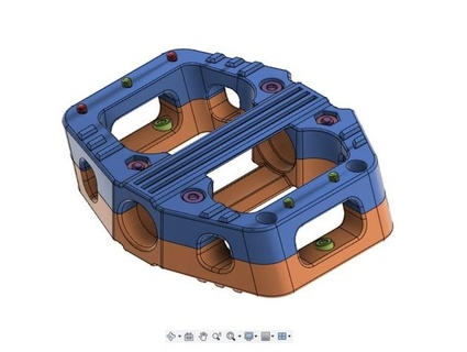 batidora huevos plano pedal conversión vlad 3d print model - Mito3D