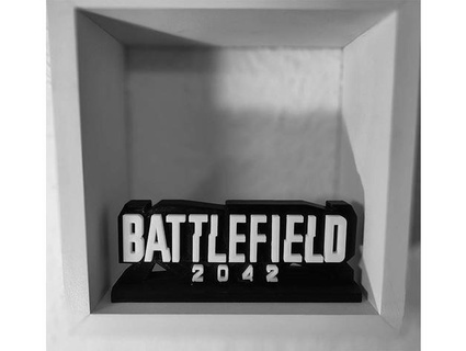 campo batalla 2042 logo estante soporte x daniel 3d print model - Mito3D