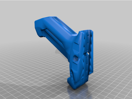 tone angled foregrip single piece remix toast 3d print model - Mito3D