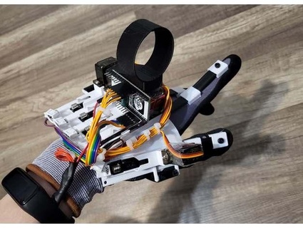 Halle bewirken force feedback Handschuh inspiriert klar aeth3r 3d print model - Mito3D
