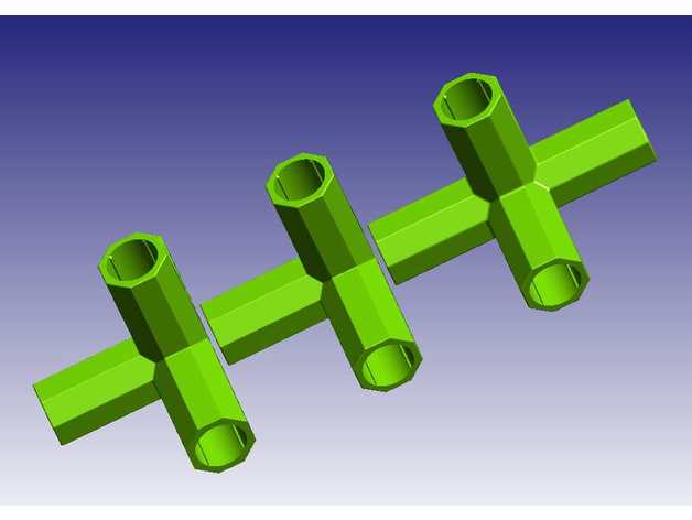 verbinder 16mm rohr connector tube stephangoe 3D print model - Mito3D