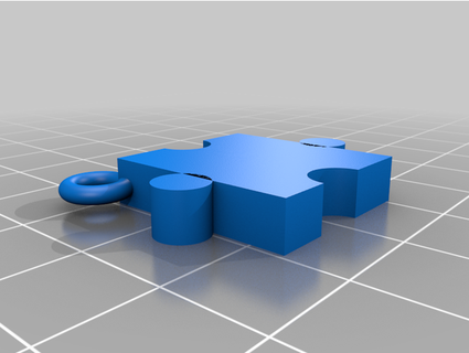 puzzle portachiavi toniaz 3d print model - Mito3D