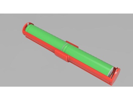 18650 battery 2s holder alwaysblue 3d print model - Mito3D