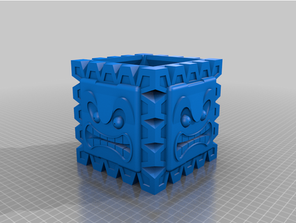 thwomp pot drain plate markusnathen 3d print model - Mito3D