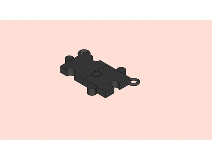 couple jigsaw pieces keychain toniaz 3d print model - Mito3D