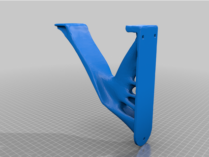 modification topology optimized shelf bracket partykongenbaddi 3d print model - Mito3D