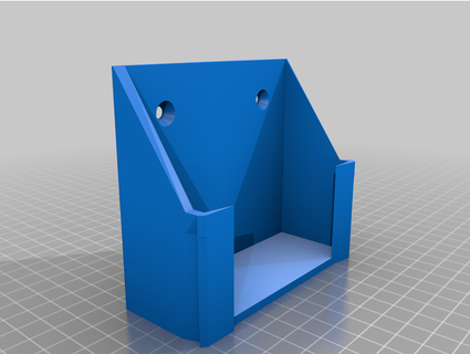 wall mount dobras folheto panfleto suporte qcmakerspace 3d print model - Mito3D