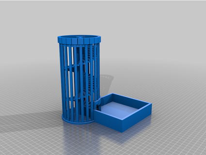 dice tower tray jellibean788006 3d print model - Mito3D