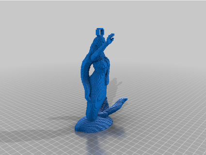 3d Schrägstrich mermaid support free remix robin3dverse messor315 3d print model - Mito3D