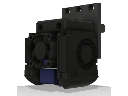 noname v6 hotend holder 4010 radial fans life brian 3d print model - Mito3D