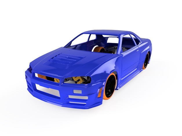 awd rc drift car zredilly 3D print model - Mito3D