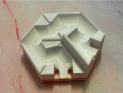 gravitrax-compatible maze 10mm gradient andy40 3d print model - Mito3D