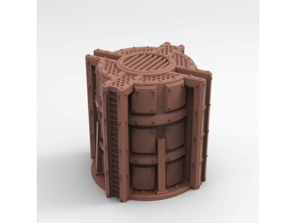 blindado silo tumba teseracto 3d print model - Mito3D
