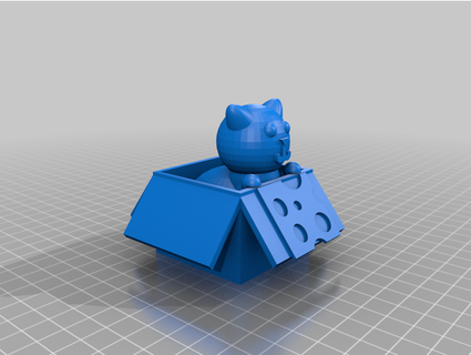 cat box cybertooth 3d print model - Mito3D