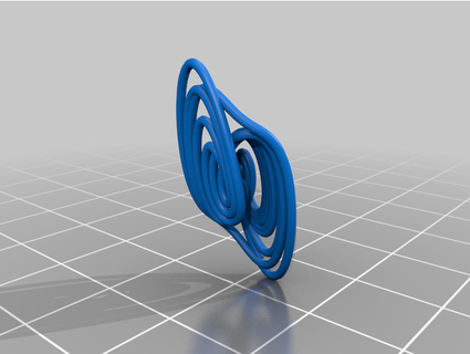 chaotic attractor iteng 3d print model - Mito3D