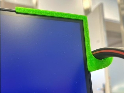 lenovo monitor auriculares soporte vossberger 3d print model - Mito3D