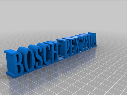 schriftzug bosch pex 220 Dirksbastelbude 3d print model - Mito3D