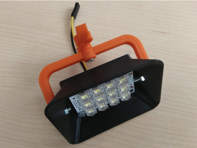 piranha 12 led light mounting system hw-5v-12led vaxxi 3D print model - Mito3D