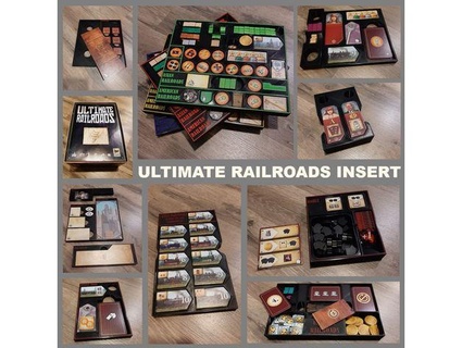 ultimate railroads boardgame insert inlay slade dragon 3d print model - Mito3D