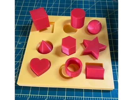 geometric shapes board dsealy123 3d print model - Mito3D