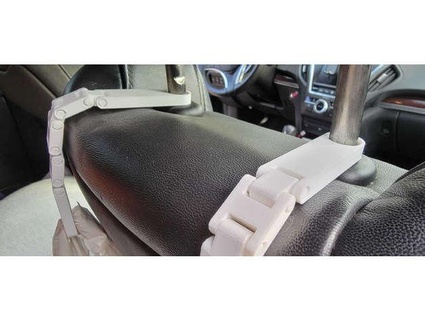 print-in-place strap-link car seatback bag hook zuryn 3d print model - Mito3D