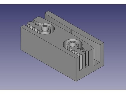 anet a8 plus axis belt clamp tsm14bednja 3d print model - Mito3D