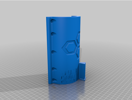 80mm spindel frontpanel adapter woidl 3d print model - Mito3D