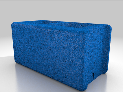 2 pulgada bloque cemento 3d print model - Mito3D