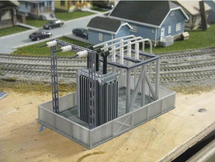 ho scale transformer station kabrumble 3d print model - Mito3D
