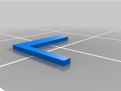 letterale pezzo mettere angolo personalizzabile 3dprintedjosiah 3d print model - Mito3D