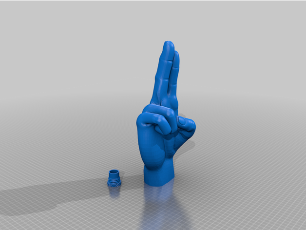 two fingers geo sui001  3D print model - Mito3D