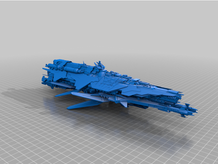 kitbash Asimov classe croiseur aelioszero 3d print model - Mito3D