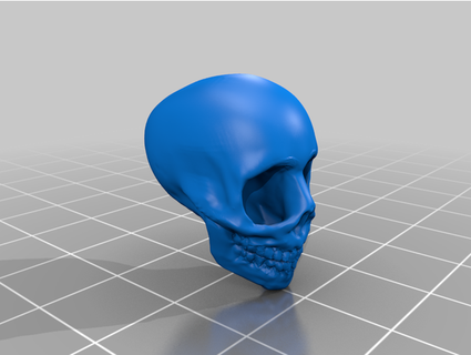 skull valve cap schrader craftcentric 3d print model - Mito3D