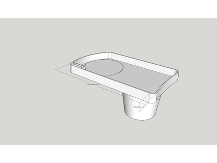 toyota auris fl almacenamiento compartimiento taza soporte timtaler007 3d print model - Mito3D