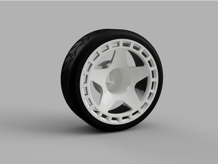 fifteen52 turbomac wheel wltoys k989 k969 johnny812 3d print model - Mito3D
