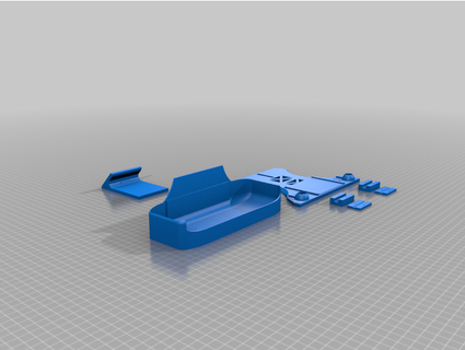 transmitter tray dx6 tjhusted 3d print model - Mito3D
