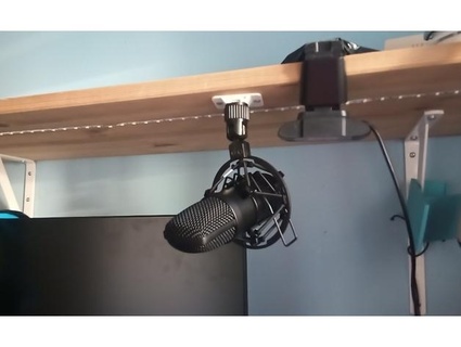 askıya alındı mikrofon Kulp destek mrvanes 3d print model - Mito3D