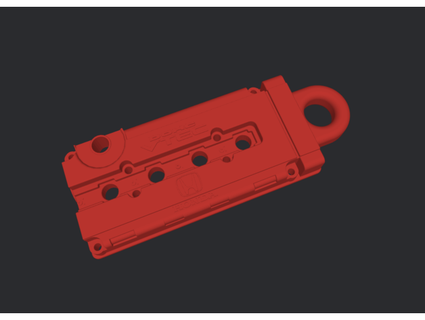 b18c honda acura valve cover keychain meltmanti 3d print model - Mito3D