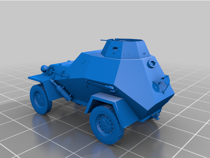 armored car bo14in 3d print model - Mito3D